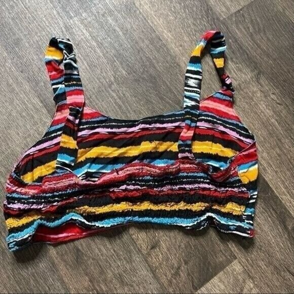 Multicolor Sleeveless Crop Top Size S - Picture 4 of 5